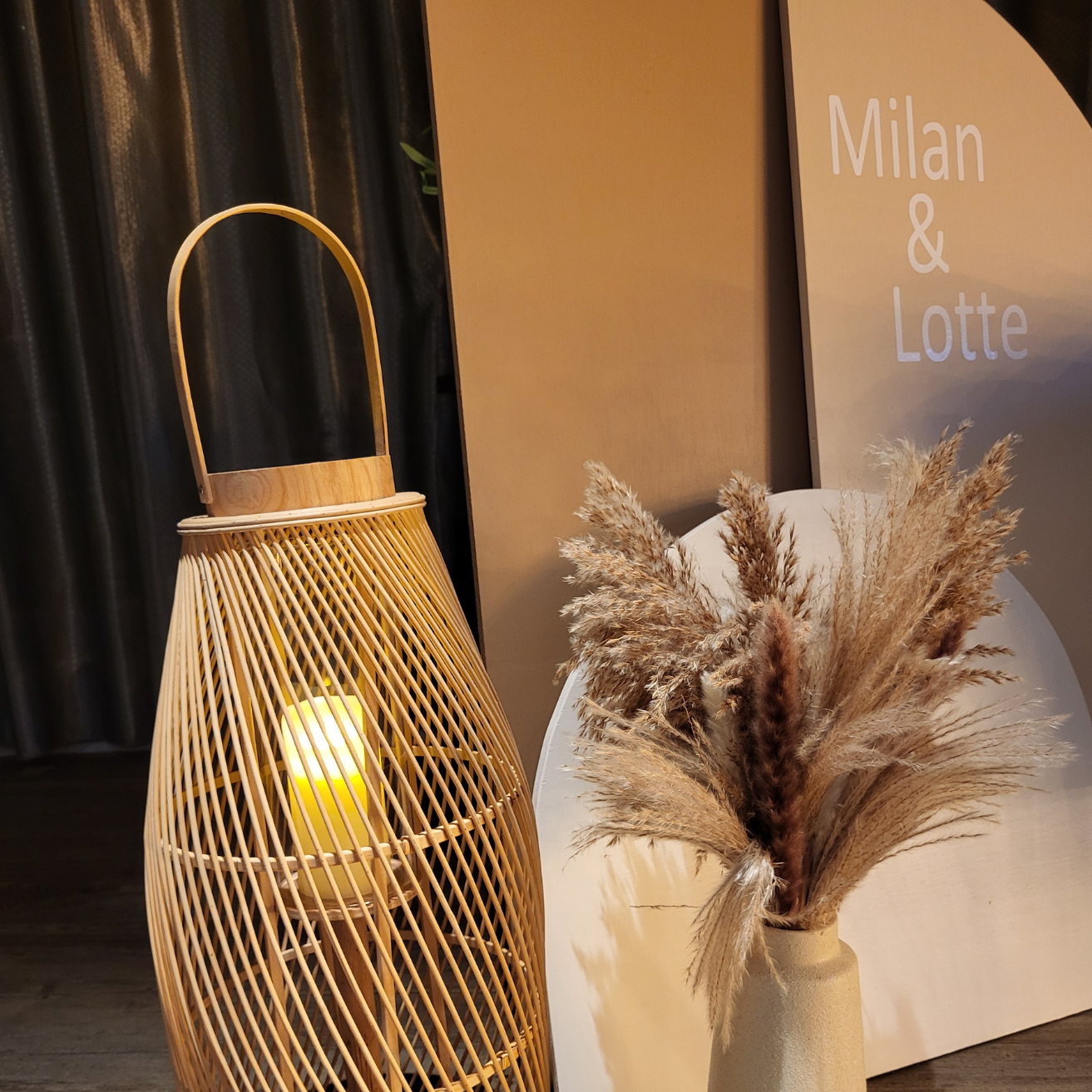 Welkomstbord 3 panelen (meerdere kleuren mogelijk)