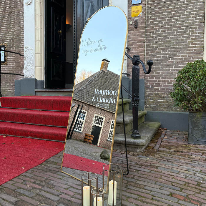 Gouden spiegel (gepersonaliseerd!)