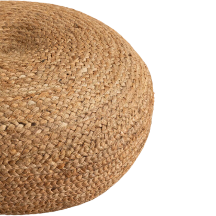 Jute poef laag