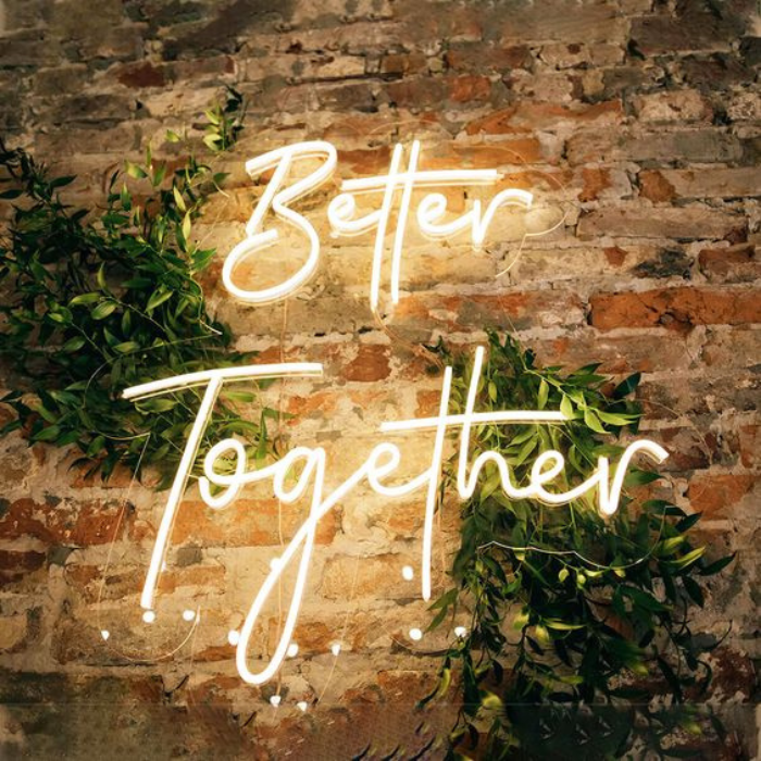 Neonsign 'Better together'