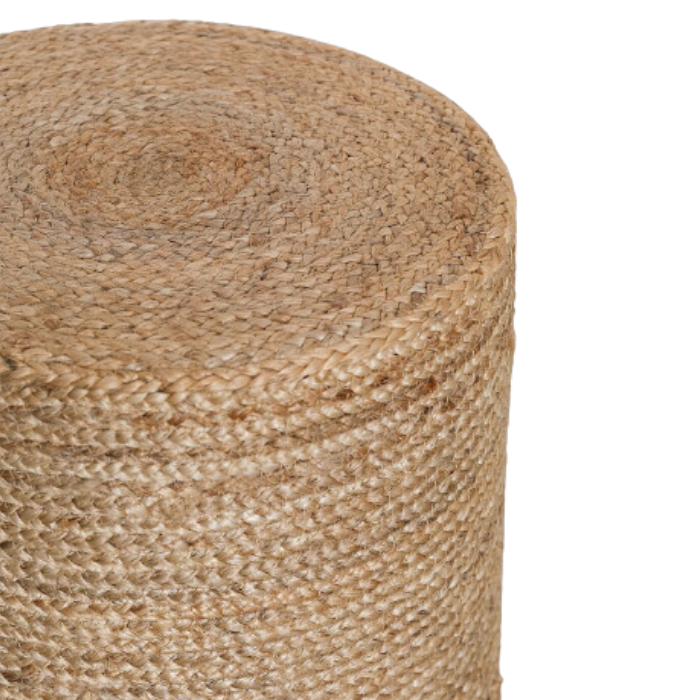 Jute poef hoog