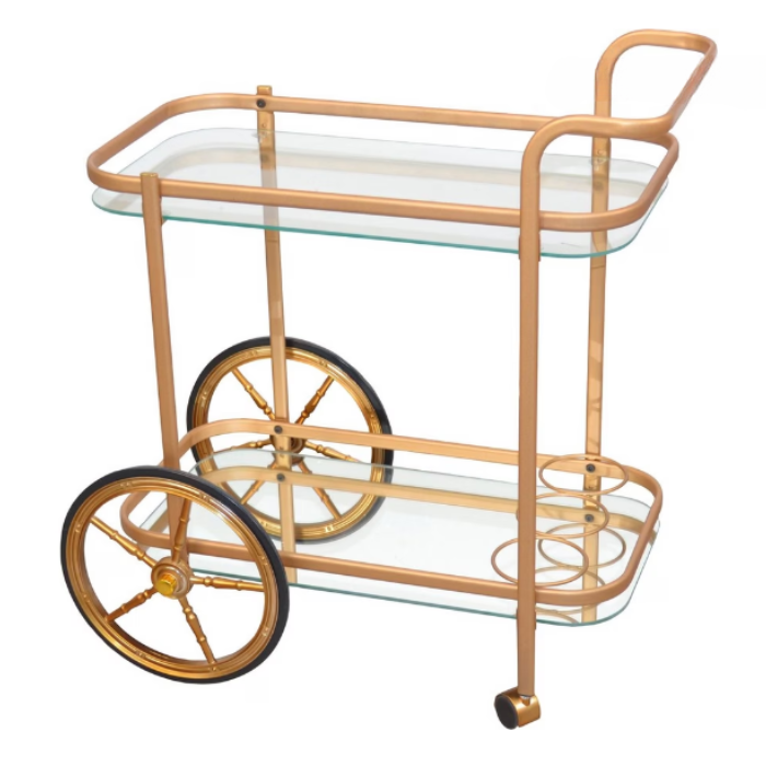 Gouden serveerwagen