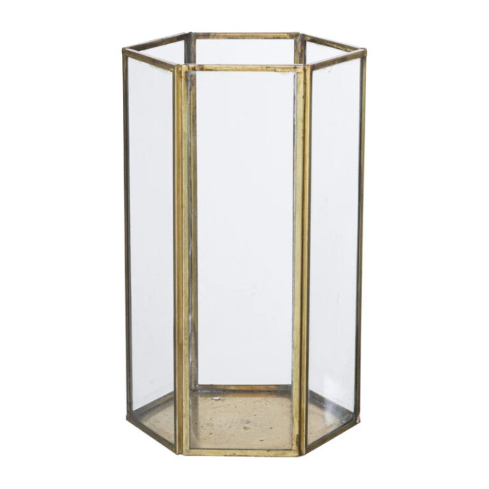 Gouden windlicht (maat L)
