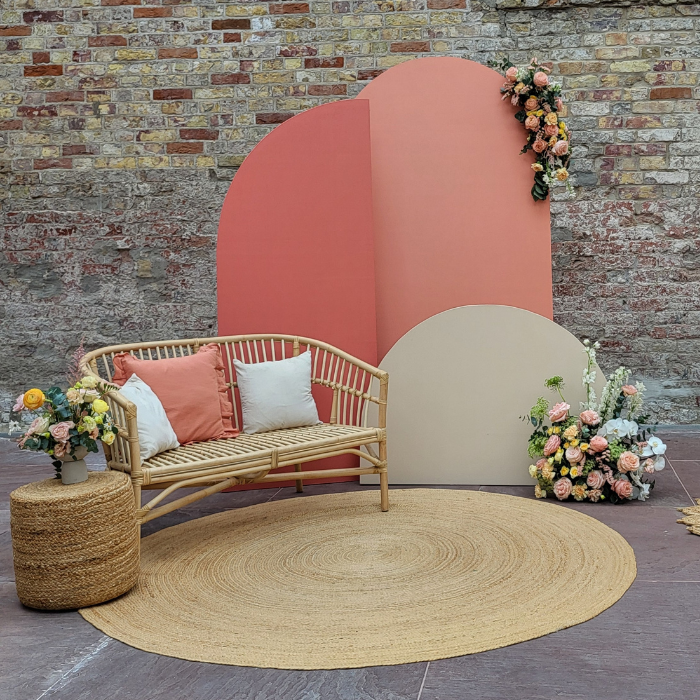 Backdrop peach