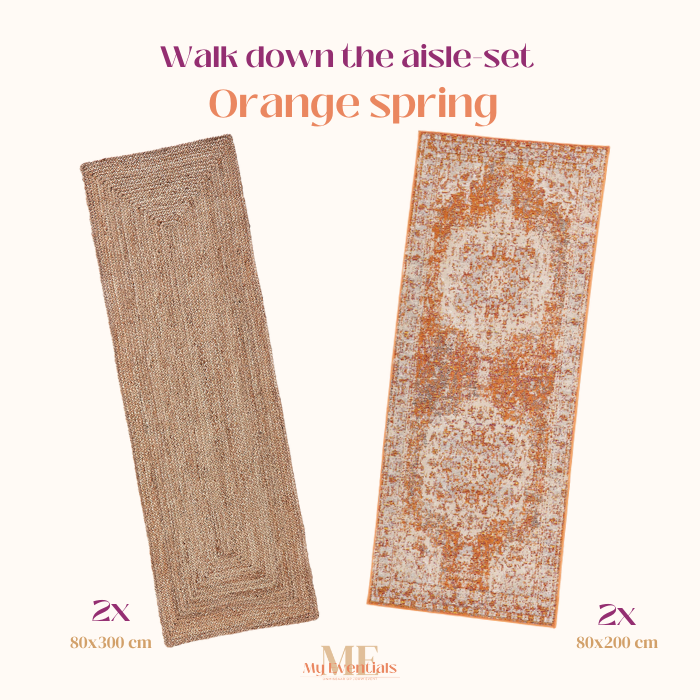 Walk down the aisle-set 'Orange spring'