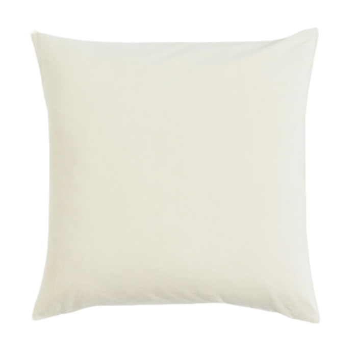 Kussen velvet crème