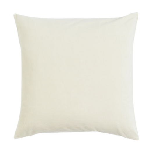 Kussen velvet crème